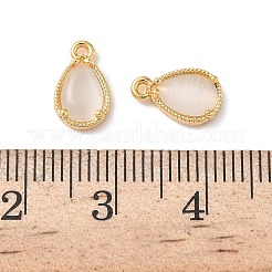 Brass Crushed Ice Cut Cubic Zirconia Pendants&nbsp;KK-D024-26A-G
