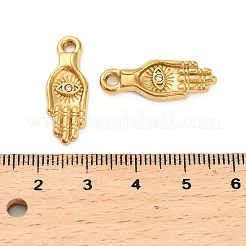 304 Stainless Steel Crystal Rhinestone Pendant&nbsp;STAS-U047-22G