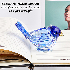 Glass Bird Display Decoration&nbsp;AJEW-WH20019-58B
