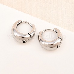 316 Surgical Stainless Hoop Earrings&nbsp;EJEW-C160-06A-P
