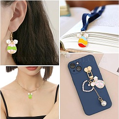 35Pcs 7 Style Easter Theme Alloy Enamel Pendants&nbsp;ENAM-CJ0005-67