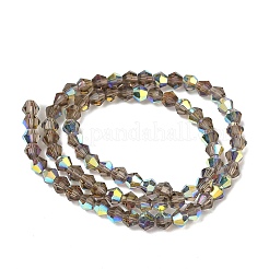 Electroplate Transparent Glass Beads Strands&nbsp;EGLA-K015-18L
