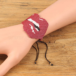 Bohemian Style Glass Seed Beads Braided Bead Bracelets for Women&nbsp;EW8497-2