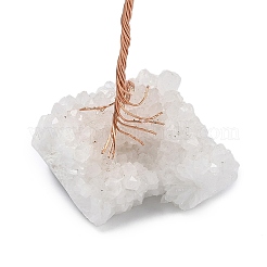 Natural Amethyst Chips Tree of Life Decorations&nbsp;DJEW-P022-01B-01