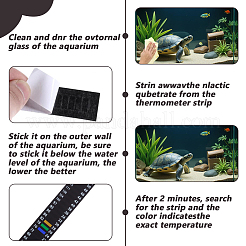 12Pcs Rectangle Self-adhesion PET Thermometer&nbsp;AJEW-DR0002-33