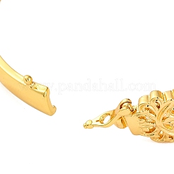 Hollow Rack Plating Brass Hinged Bracelets for Women&nbsp;BJEW-M040-18G