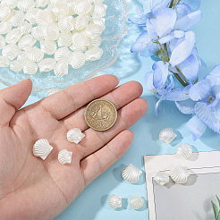 240Pcs 3 Styles Pearlized Opaque Resin Beads&nbsp;RESI-CA0001-82