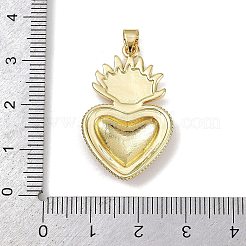 Brass Enamel Pendants&nbsp;KK-R230-08G-03