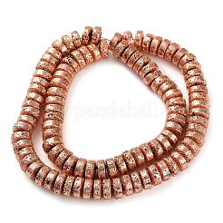 Electroplated Natural Lava Rock Beads Strands&nbsp;G-I360-A04-03