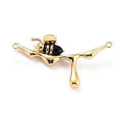 Brass Enamel Links Connectors&nbsp;KK-P204-04G