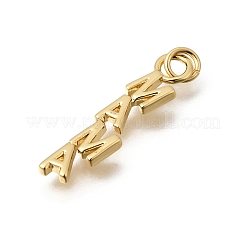 Mother's Day Brass Pendants&nbsp;KK-Z155-05G-03