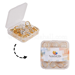 Brass Pad Ring Bases&nbsp;KK-PH0036-10-WH