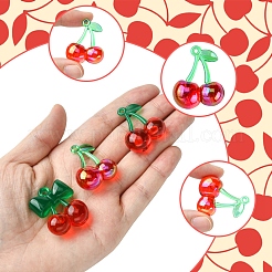 10Pcs 3 Styles Transparent Acrylic Pendants&nbsp;OACR-FS0001-82