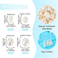 75Pcs 4 Styles Natural Cultured Freshwater Pearl Beads&nbsp;PEAR-TA0001-21