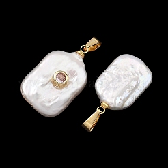 Baroque Natural Keshi Pearl Pendants&nbsp;PALLOY-JF05897