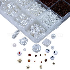 DIY 24 Style Acrylic & ABS Beads Jewelry Making Finding Kit&nbsp;DIY-NB0012-02C