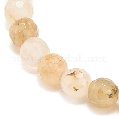 Natural Other Jade Round Beaded Stretch Bracelet&nbsp;BJEW-JB08244-01