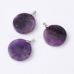 Natural Gemstone Pendants&nbsp;G-P459-02