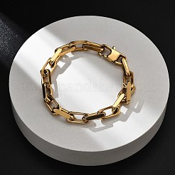 Ion Plating(IP) 304 Stainless Steel Cable Chains Bracelets for Men&nbsp;BJEW-U017-01G