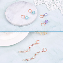 Brass Leverback Earring Findings&nbsp;KK-TA0007-89RG