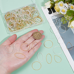 180Pcs 6 Styles Brass Linking Rings&nbsp;KK-ME0003-02