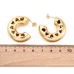 C-Shaped 304 Stainless Steel Stud Earrings for Women&nbsp;EJEW-A125-01G
