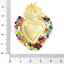 Brass Measle Pendants&nbsp;KK-S390-01G-03