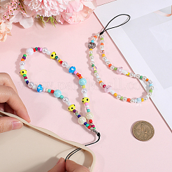 2Pcs 2 Styles Glass & Resin Moblie Straps&nbsp;AJEW-GF0010-06