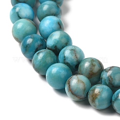 Natural Dyed White Jade Beads Strands&nbsp;G-M402-C02-02
