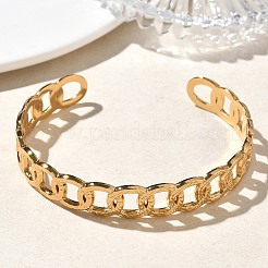 304 Stainless Steel Cuff Bangles&nbsp;BJEW-A160-02G
