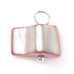 Natural Freshwater Shell Charms&nbsp;PALLOY-JF01352-02