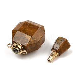 Natural Ocean Jasper Perfume Bottle Pendants&nbsp;G-P554-G02