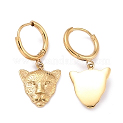 Ion Plating(IP) 316 Stainless Steel Huggie Hoop Earrings&nbsp;EJEW-L258-03G