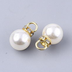 High Luster ABS Plastic Imitation Pearl Pendants&nbsp;X-RB-T011-01C-G