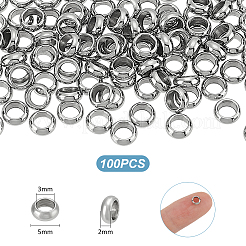 201 Stainless Steel Beads&nbsp;STAS-UN0061-33A
