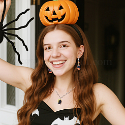 80Pcs 8 Styles Halloween Theme Opaque Resin Pendants&nbsp;RESI-UN0001-10