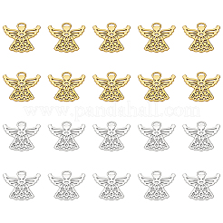 20Pcs 2 Colors Tibetan Style Alloy Pendants&nbsp;FIND-LP0002-56