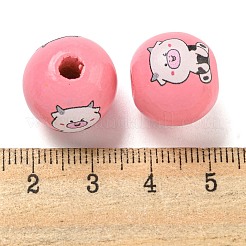 Natural Wood European Beads&nbsp;WOOD-F014-01D
