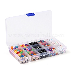 588Pcs 13 Styles Geometry & Star & Heart & Flower Acrylic Beads&nbsp;DIY-FS0002-04