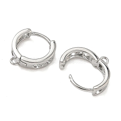 SHEGRACE Brass Hoop Earrings Findings&nbsp;XGR0151P-89P