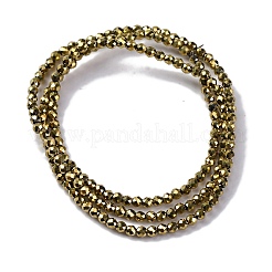Electroplate Glass Beads Strands&nbsp;EGLA-H107-01A-FP01