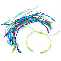 30Pcs 10 Colors Waxed Polyester Cord Braided Bracelet Making&nbsp;BJEW-TA00653