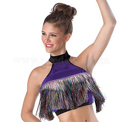 Polyester Tinsel Tassel Trimming&nbsp;OCOR-WH0070-24