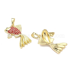 Brass Enamel Pendants&nbsp;KK-K417-06G