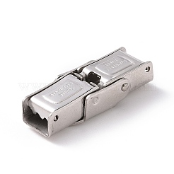 Tarnish Resistant 201 Stainless Steel Watch Band Clasps&nbsp;LS-STAS-K173-01A