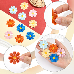 50Pcs 5 Colors Computerized Embroidery Cloth Iron on/Sew on Patches&nbsp;PATC-CY0001-17A