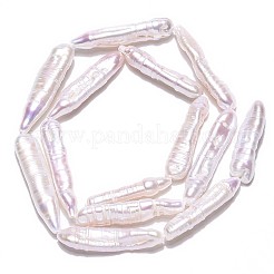 Natural Baroque Pearl Keshi Pearl Beads Strands&nbsp;PEAR-S010-30-02