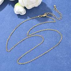 Brass Cable Chain Necklaces&nbsp;NJEW-K123-05G