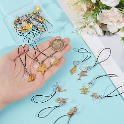 20Pcs 10 Style Alloy Mobile Straps&nbsp;HJEW-OC00110
