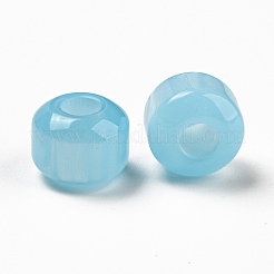 Resin Imitation Cat Eyes European Beads&nbsp;RESI-D070-08A